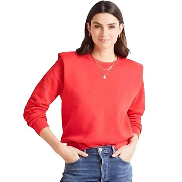 Sundry Evereve Padded Shoulder Sweatshirt - Picture 1 of 9